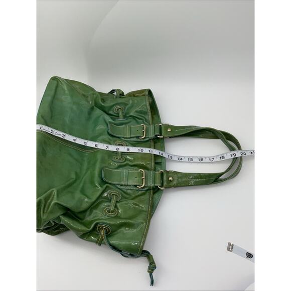 See description Dooney & Bourke Pantent Leather Green Tote Bag - Picture 6 of 12